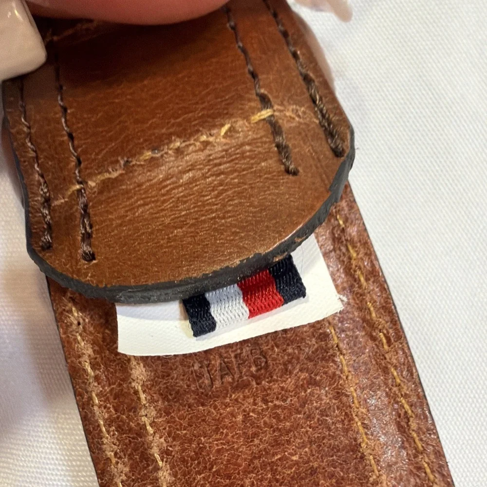 Tommy hilfiger Men's STITCHED Classic Dress ‎ Casual Belt CONGAC Small 455